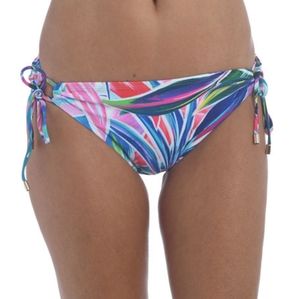 La Blanca Palm Opulence Side Tie Hipster Island Goddess Bikini Bottom Size 6